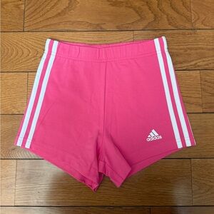 Adidas Pink and White Sports Shorts size XS